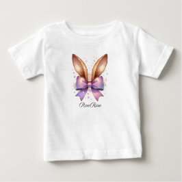 Personalisiert Ostersonnige Ohren Baby T-shirt
