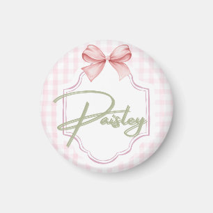 Personalisiert Paisley Baby Girl Kinderzimmer Ging Magnet
