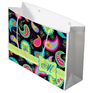 Personalisiert Paisley Große Geschenktüte