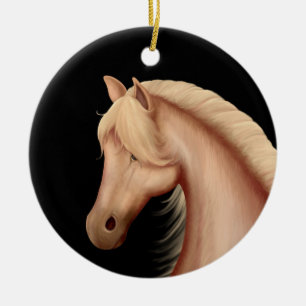 Personalisiert Palomino Pony HorChristmas Keramik Ornament