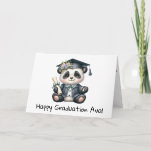 Personalisiert Panda Bear Kindergarten Abschluss Karte