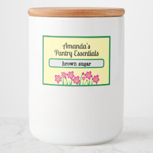 Personalisiert Pantry Essential Jar Lebensmitteletikett