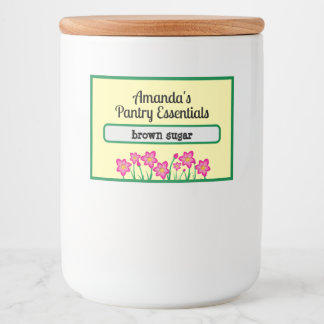 Personalisiert Pantry Essential Jar Lebensmitteletikett