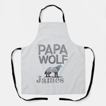 Personalisiert Papa Wolf Nature Silhouette