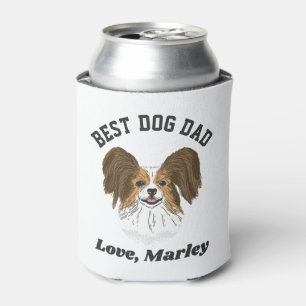 Personalisiert Papillon Puppy Dog Vater Individuel Dosenkühler