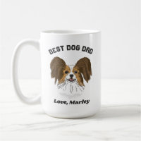 Personalisiert Papillon Puppy Dog Vater Individuel