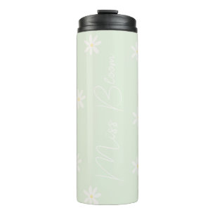 Personalisiert Pastel Daisy Thermal Tumbler Thermosbecher