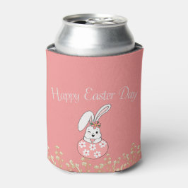 Personalisiert Pastellrosa Ostern Cooler Dosenkühler
