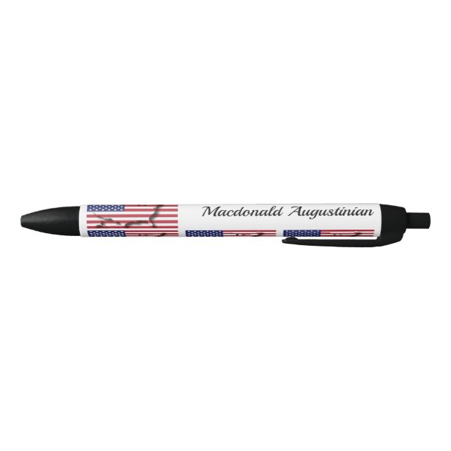 Personalisiert | Patriotisch | USA-Flagge Kugelschreiber (Unterseite)