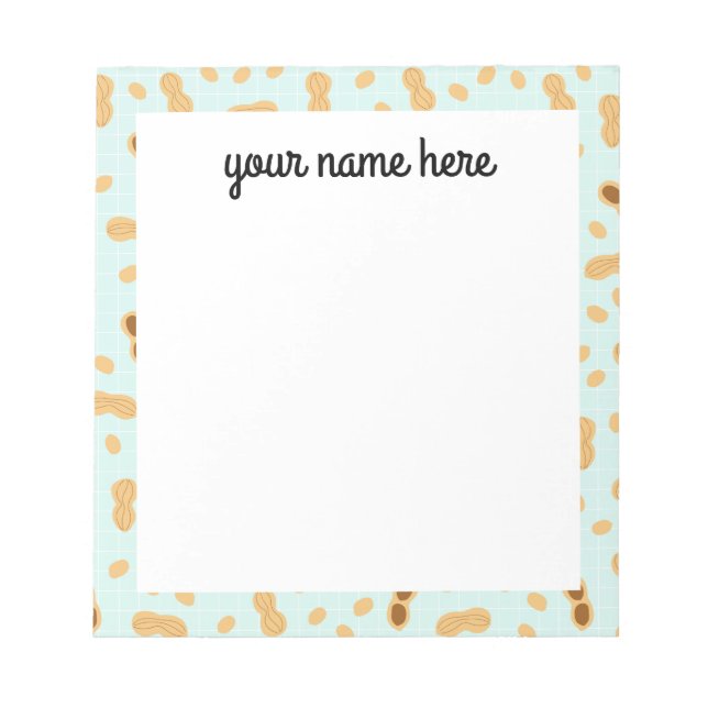 Personalisiert Peanut Notepad Notizblock (Vorderseite)
