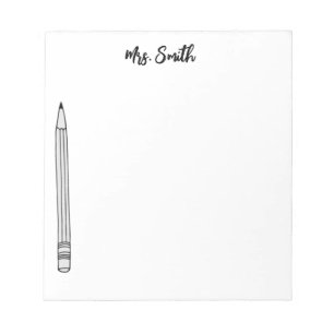 PERSONALISIERT PENCIL Notizblock