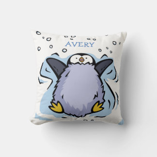 Personalisiert Penguin Chick Angel Cushion Kissen