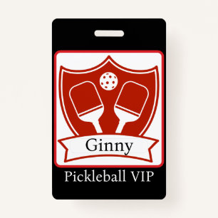 Personalisiert Pickleball Bold VIP Ausweis