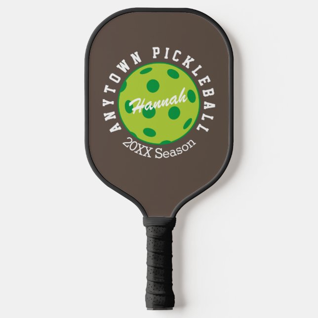 PERSONALISIERT Pickleball Brown Pickleball Paddle (Vorderseite)