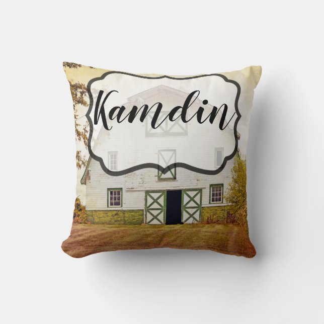 Personalisiert Pillow Sunset Stall Land Rustikale  Kissen (Vorderseite)