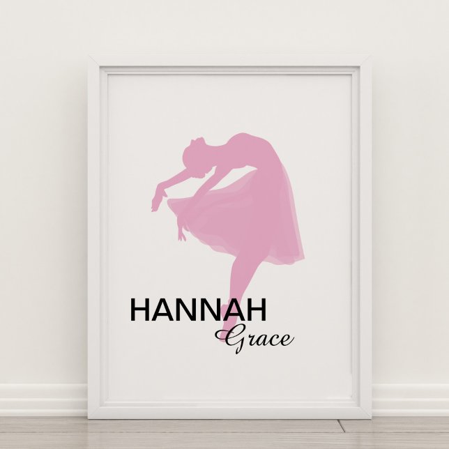 Personalisiert Pink Ballerina Poster (Von Creator hochgeladen)