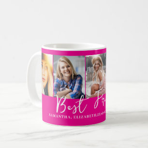 Personalisiert Pink Best Friends Foto Kaffeetasse