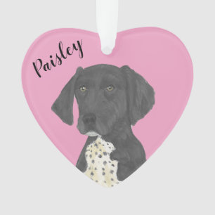 Personalisiert Pink Black German Shororthopädie Po Ornament
