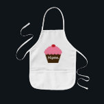 Personalisiert Pink Cupcake Schürze<br><div class="desc">Achten Sie darauf,  dass Ihre kleinen Koch stilvoll kochen! Karo mit weiteren tollen Geschenkideen unter www.zazzle.com/jgh96sbc*</div>