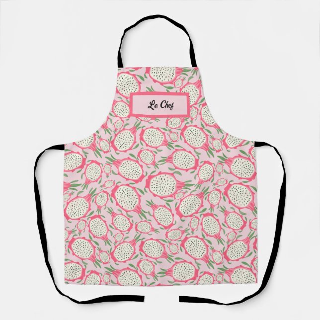 Personalisiert Pink Dragon frucht Le Koch Schürze (Vorderseite)