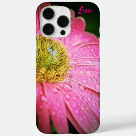 Personalisiert Pink Gerbera Daisy Sturdy iPhone Ca 16 Pro Max Hülle