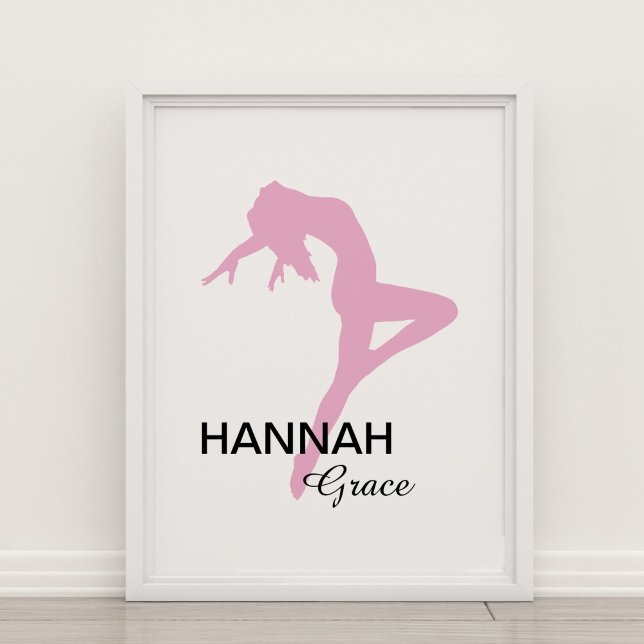 Personalisiert Pink Jazz Dancer Poster (Von Creator hochgeladen)