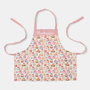Personalisiert Pink lackierte Kuchen Süßigkeiten K Schürze