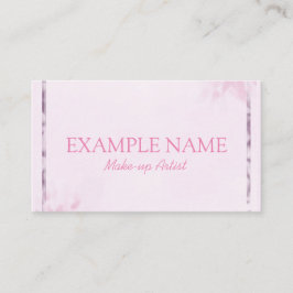 Personalisiert "Pink Leaf" (amerikanisch) Visitenkarte