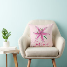 Personalisiert Pink Lily Blume Blumengarten