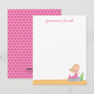 Personalisiert Pink Mermaid Einladung