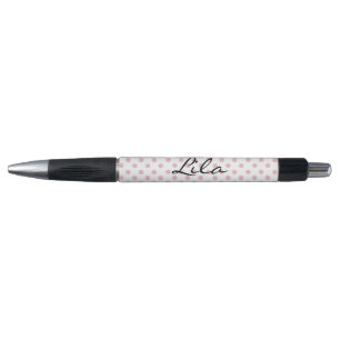 Personalisiert Pink Polka Dot Pen Kugelschreiber