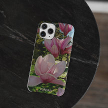 Personalisiert Pink Saucer Magnolia Blossom