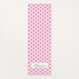 Personalisiert Pink Yoga Mat - Individuelle Name Yogamatte