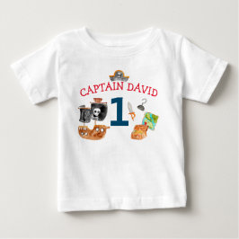 Personalisiert Pirate Baby Boy Erstgeburt Baby T-shirt