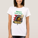 Personalisiert Pizza Oven T-Shirt<br><div class="desc">Personalisierte Pizza aus echtem Backofen. Ändern Sie ganz einfach den Firmennamen und den Typ in den Anzug!</div>