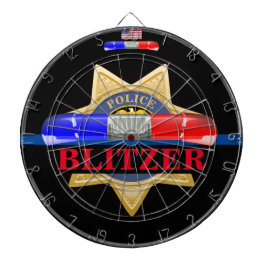 Personalisiert Police Abzeichen Edition Dart Board Dartscheibe