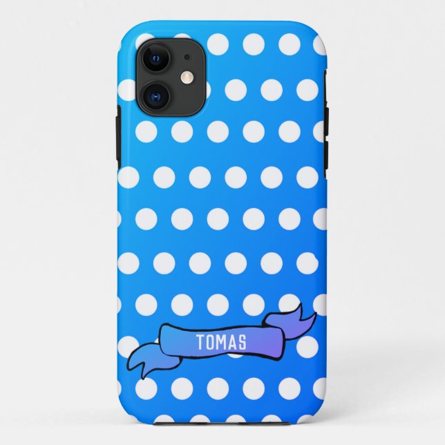 Personalisiert Polka dots iPhone SE + iPhone 5/5S Case-Mate iPhone Hülle (Rückseite)