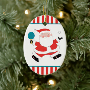 Personalisiert Pong Pong Keramik Ornament