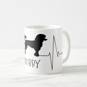 Personalisiert Poodle Liebe Mein Hund Herzschlag Kaffeetasse