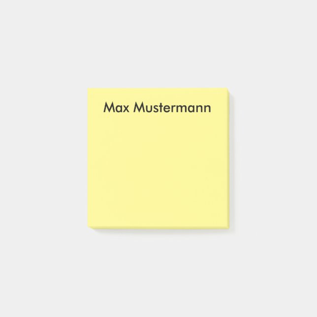 personalisiert post-it klebezettel (Vorderseite)