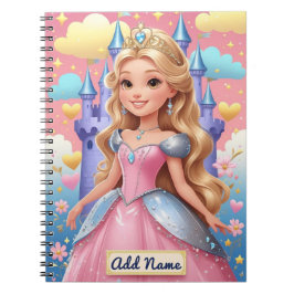 Personalisiert Princess-Notebook Notizblock