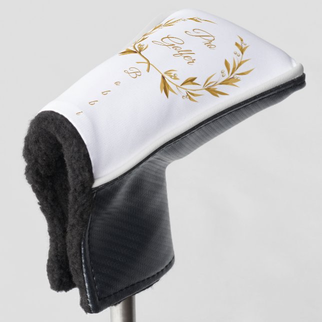 Personalisiert Pro Golfer Putter Golf Head Cover Headcover (3/4 Vorderseite)