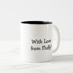 Personalisiert Purfect Cat Vater Zweifarbige Tasse