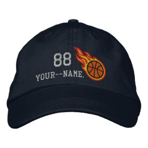 Personalisiert Racing Flames Basketball Bullet Abz Bestickte Kappe