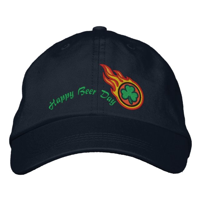 Personalisiert Racing Flames Irish Bullet Abzeiche Bestickte Kappe (Vorderseite)