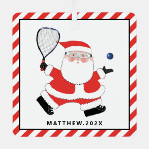 Personalisiert Racquetball - Urlaubserlebnisse Ker Ornament Aus Metall