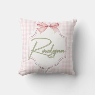Personalisiert Raelynn Baby Girl Kinderzimmer Bow& Kissen