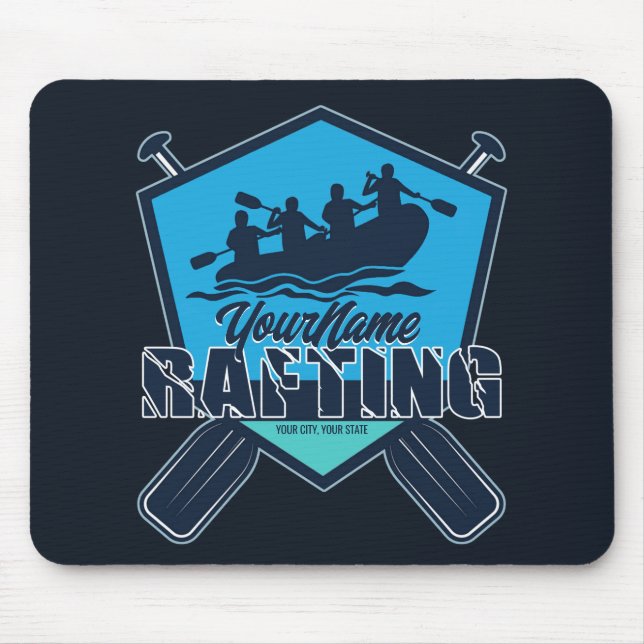 Personalisiert Rafting Whitewater River Adventure Mousepad (Vorne)
