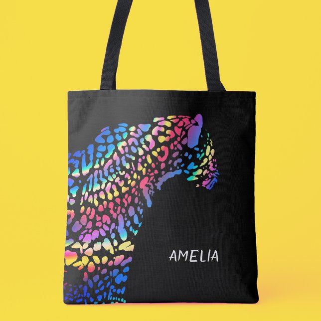 Personalisiert Rainbow Jaguar Tasche (Bags for jungle cats 😼)