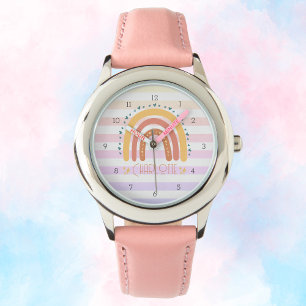 Personalisiert Rainbow Kid Watch - Niedlicher Indi Armbanduhr